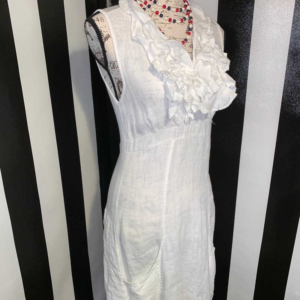 Piazza Roma XS Linen Dress
